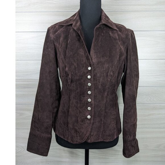 Live a Little Jackets & Blazers - Live a Little Vintage 100% Suede Leather Western Jacket